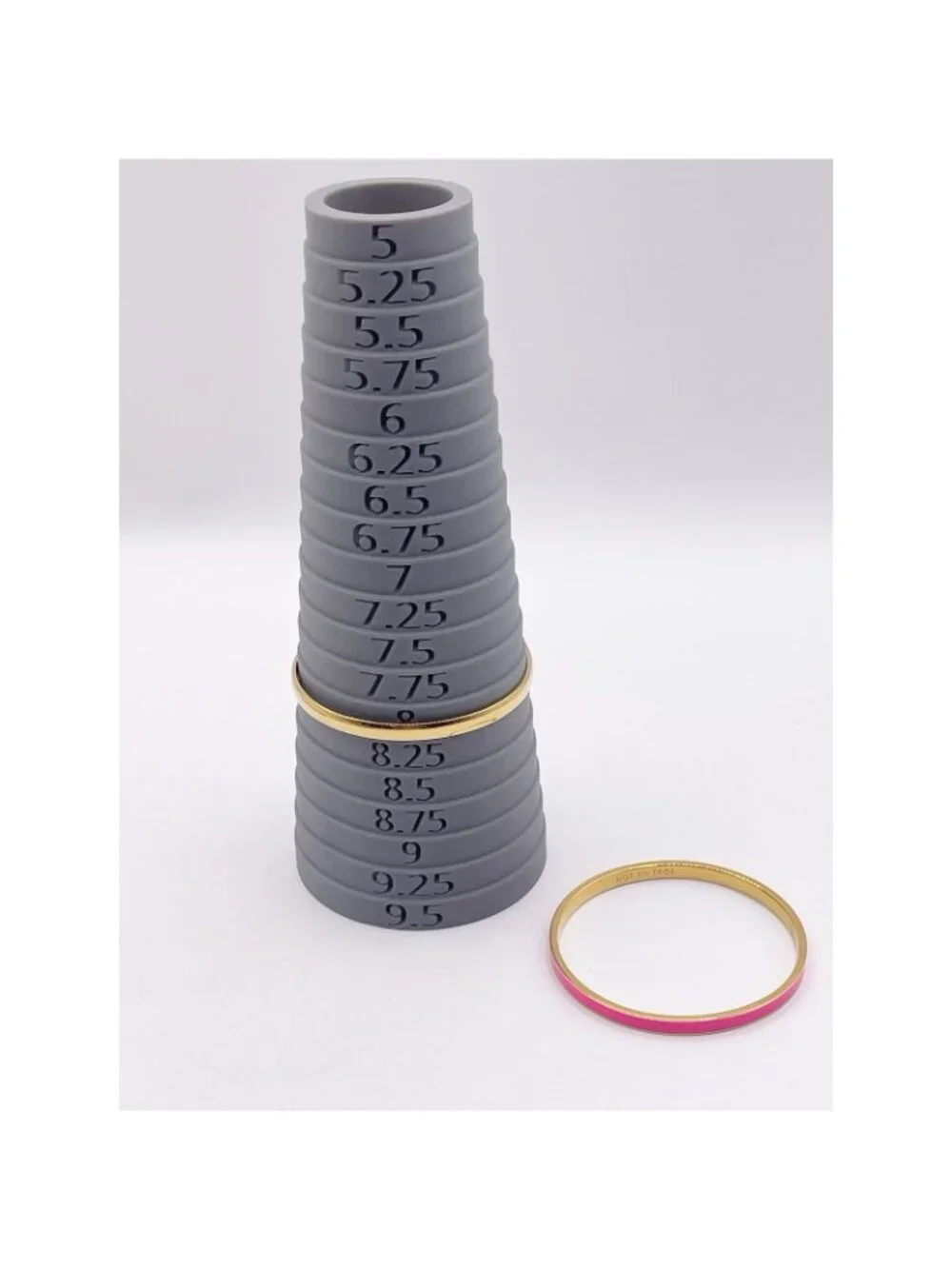 Kate Spade NY Gold Tone Hot Pink Hot To Trot & Heart Of Gold Bangle Bracelet Set - Picture 3 of 6